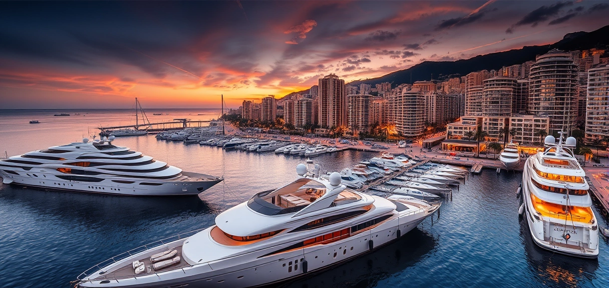 Monaco Yacht Show featuring world's finest superyachts